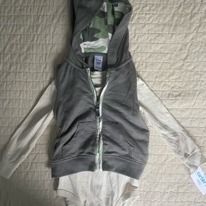 Carters 100% cotton long sleeve shirt and vest